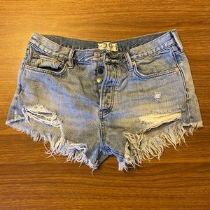 Free People Jean Shorts